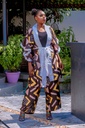 Ensemble haut et pantalon en soie (KIMONO)