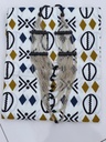 Pagne Antiquity Wax Cauri blanc ivoire