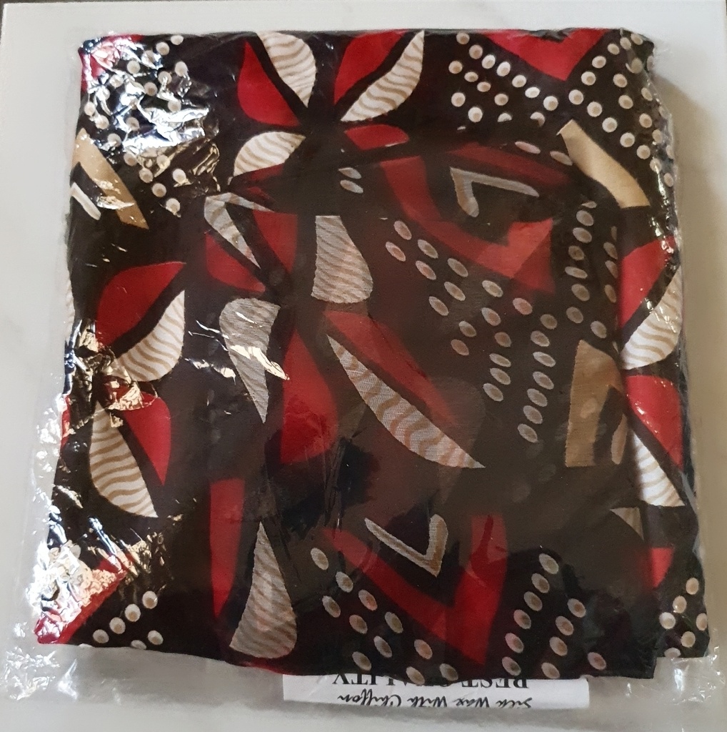 Tissu en soie africaine motif pagne