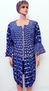 Robe manteau en pagne