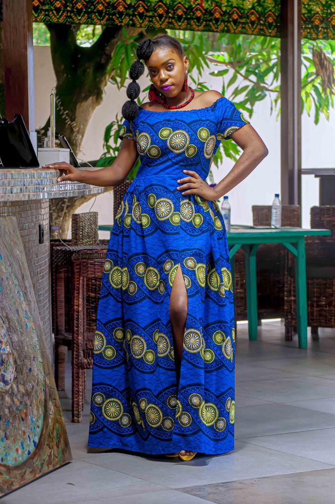 Ankara robe 2025 longue en pagne